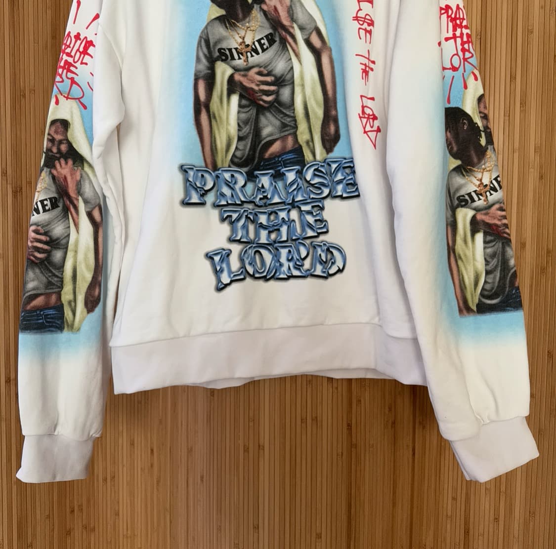 에이셉라키 praise the lord 머천다이즈 후드 상품이미지5