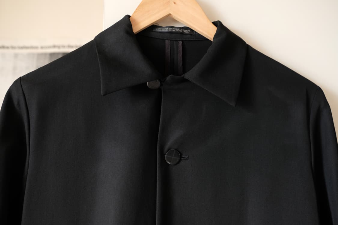 요지 야마모토 버튼 다운 셔츠 자켓 블랙 상품이미지4