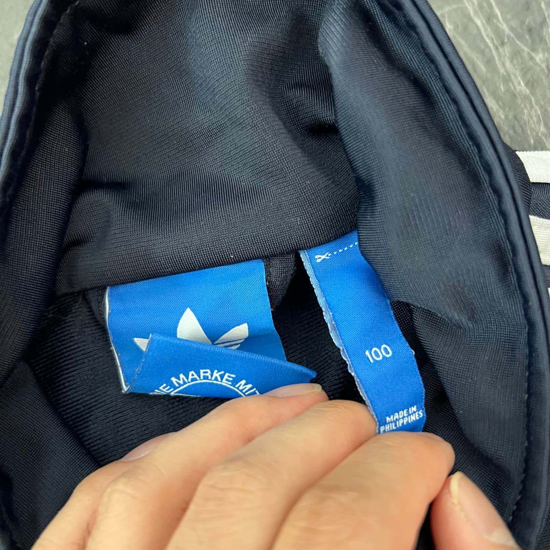 아디다스 네이비 삼선 파이어버드 트랙탑 져지자켓 상품이미지4