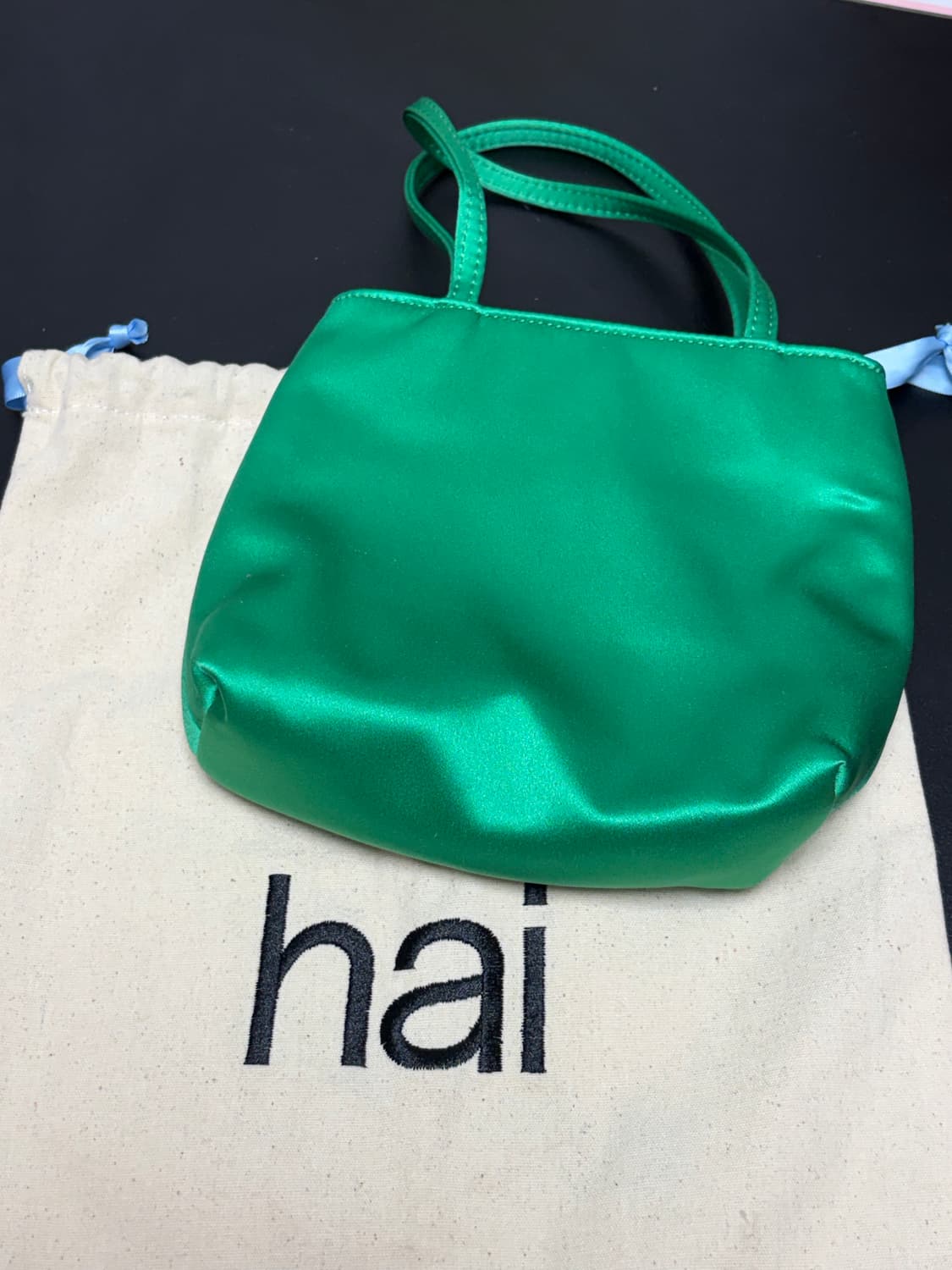 hai 리틀 실크백 그린 상품이미지1