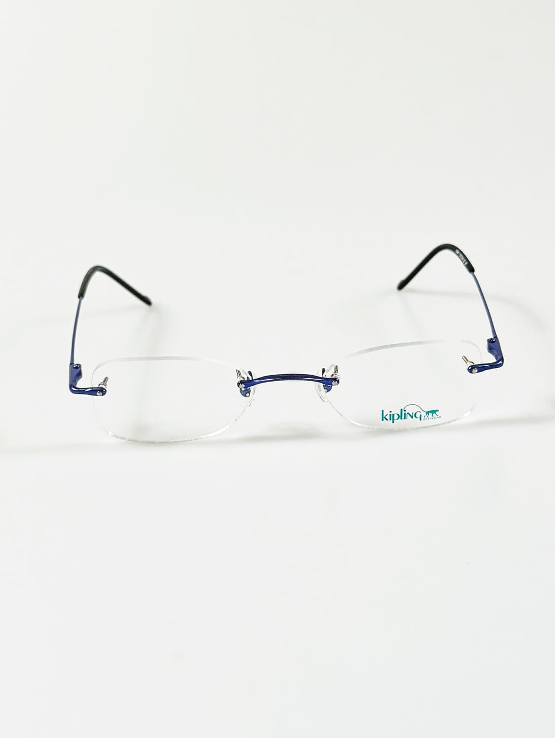 90s KIPLING 무테 스퀘어 블루 메탈 빈티지 안경 상품이미지2