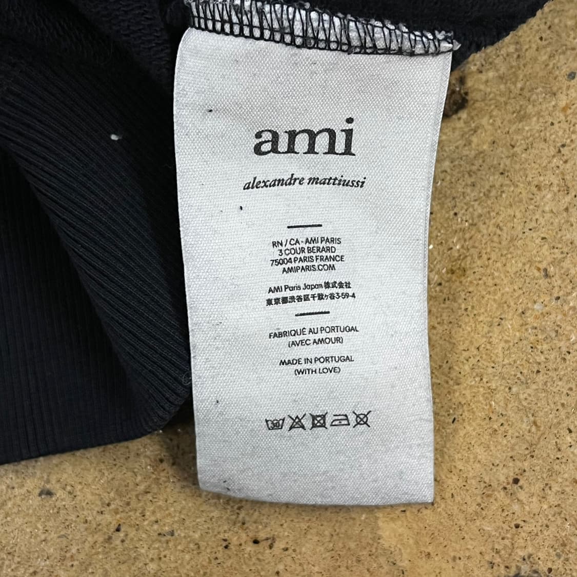 [정품/S] 아미 스몰 하트 블랙 후드티 b19 상품이미지6