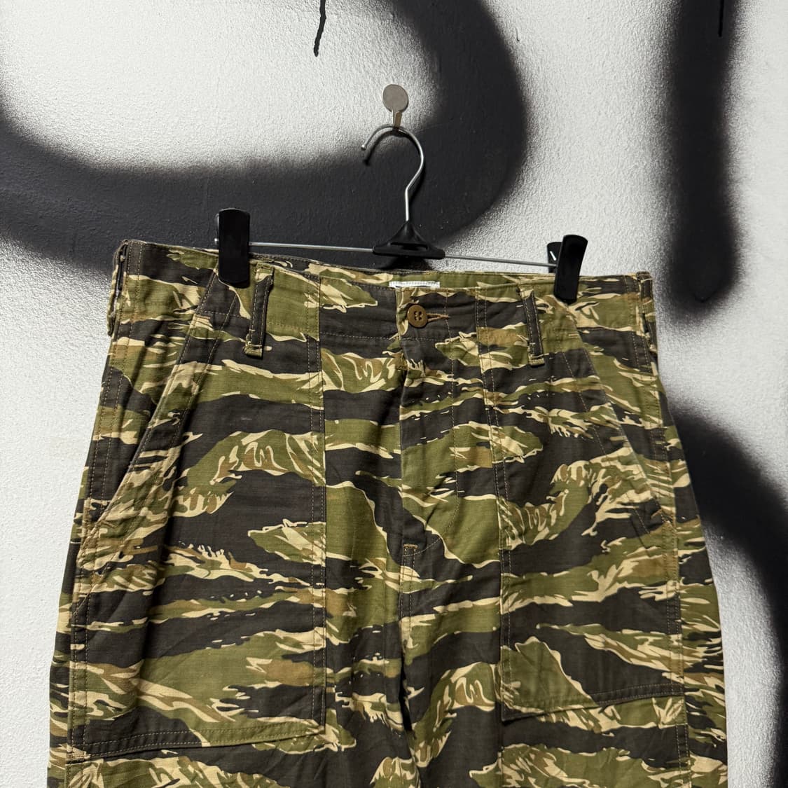 VTG 빈티지 밀리터리 타이거 카모 립스탑 와이드 팬츠 상품이미지3