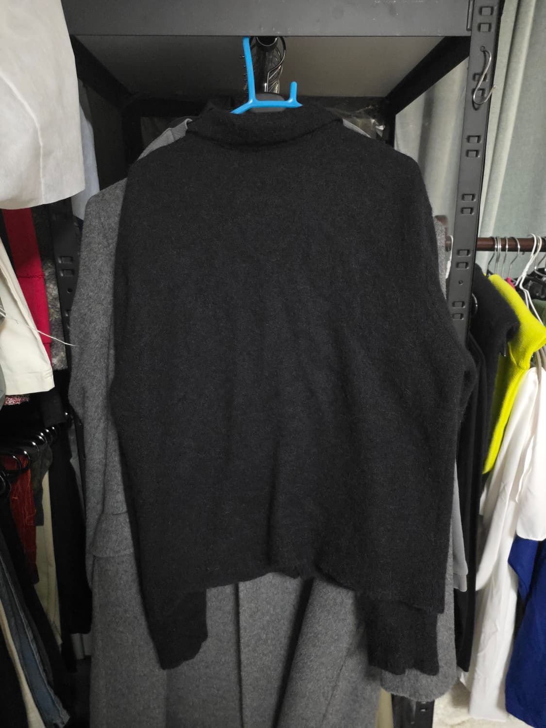 [46] 아워레가시 이브닝 폴로 가디건 알파카 퍼지 블랙  상품이미지2