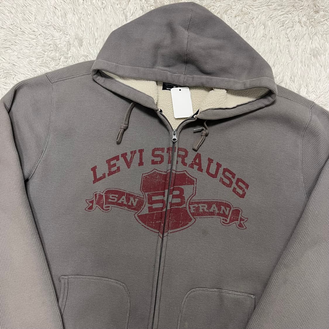 Levi’s waffle cotton zip-up hoodie  상품이미지5