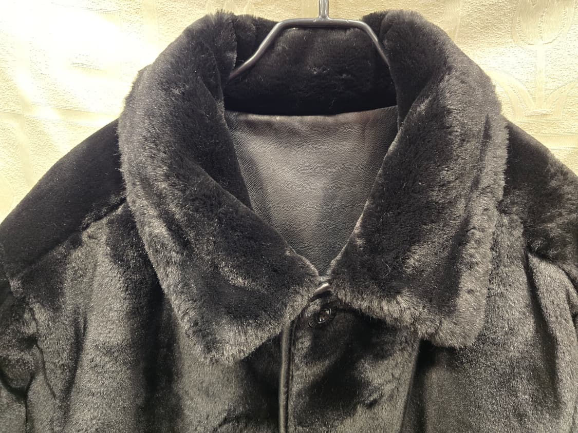 진도 OVIS 블랙 양면 양가죽 양털 점퍼 66~77 상품이미지7