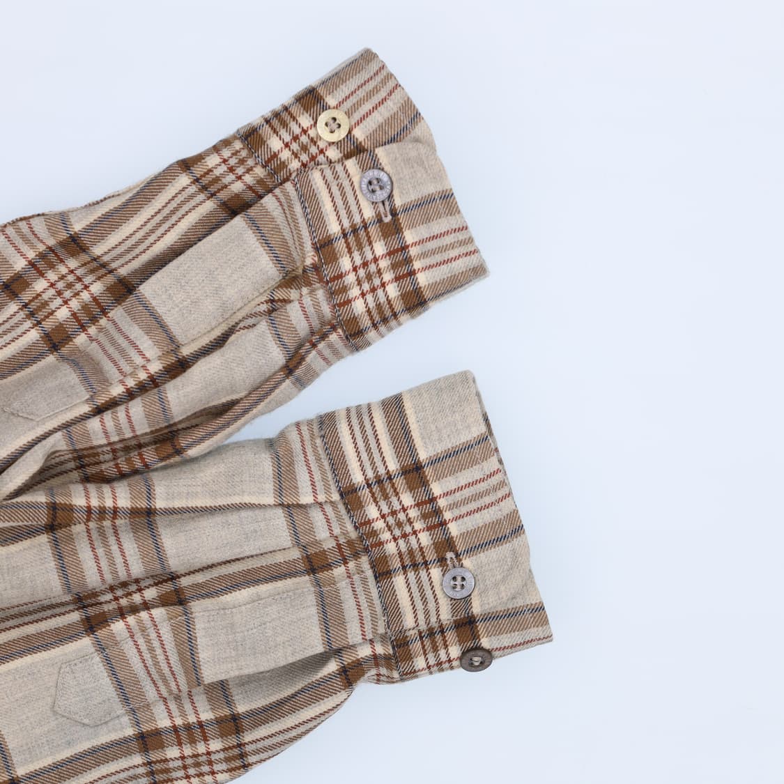 100 입생로랑 YSL 로고 포켓 플레이드 체크 셔츠 4177 상품이미지4