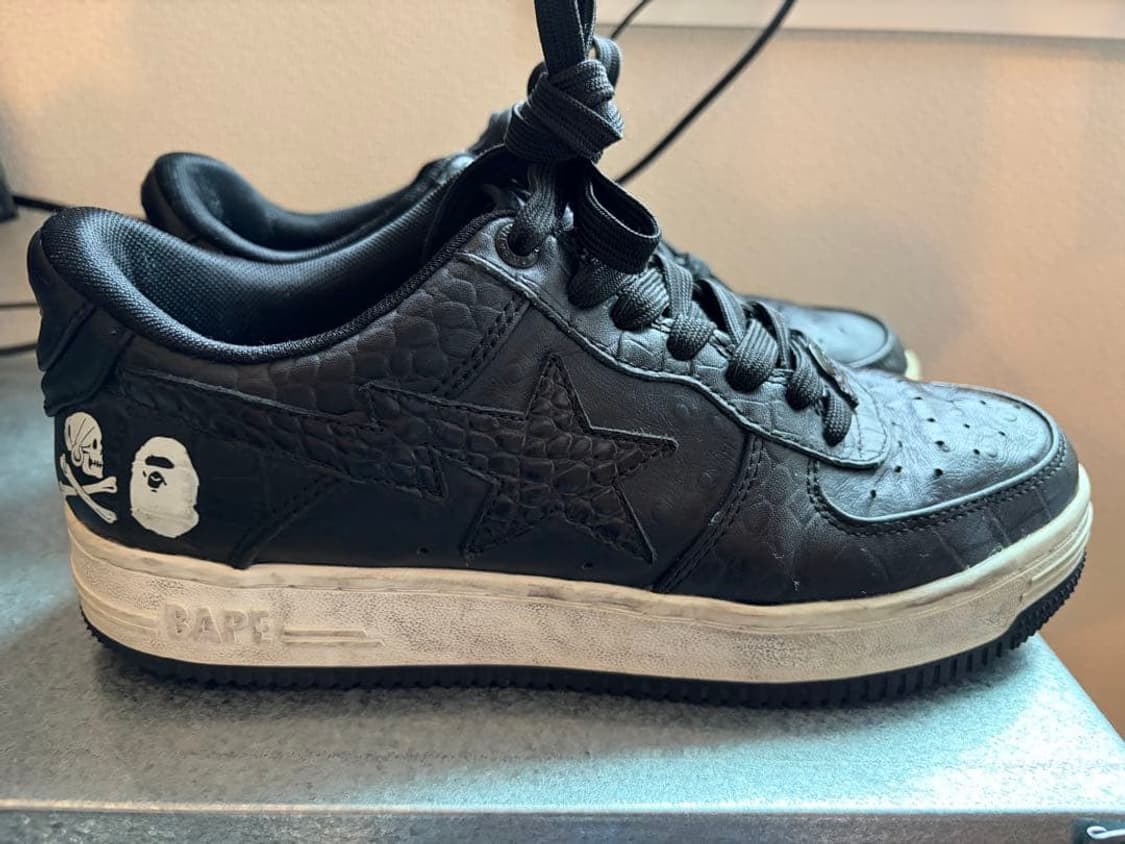 베이프 x 네이버후드 베이프 스타 로우 블랙 상품이미지3