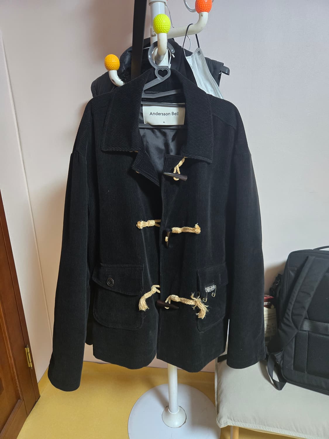 앤더슨벨 블랙 코듀로이 더플 자켓 XL 상품이미지6