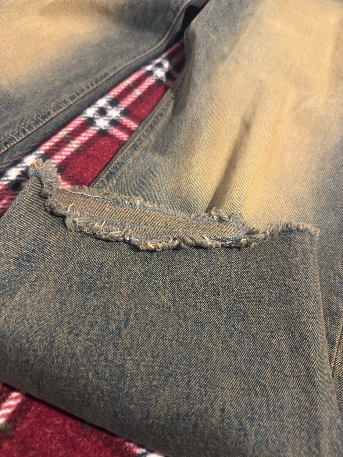 워싱 데미지 웨스턴 데님 상품이미지2