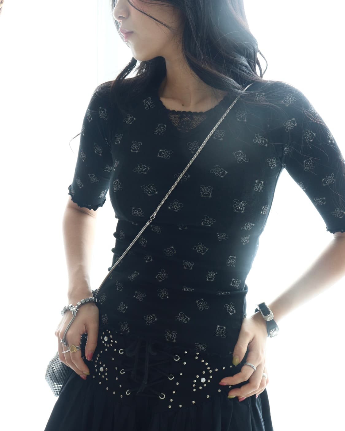 [Hysteric Mini] Fuckbear Lace Pullover 상품이미지4