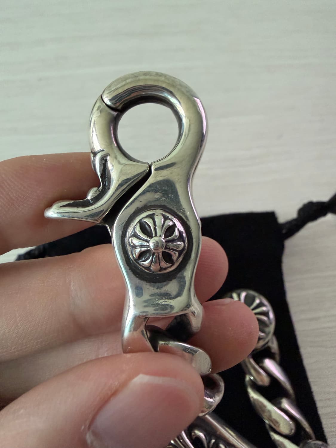 크롬하츠 플로랄 ID 클래식 클립 팔찌 상품이미지3