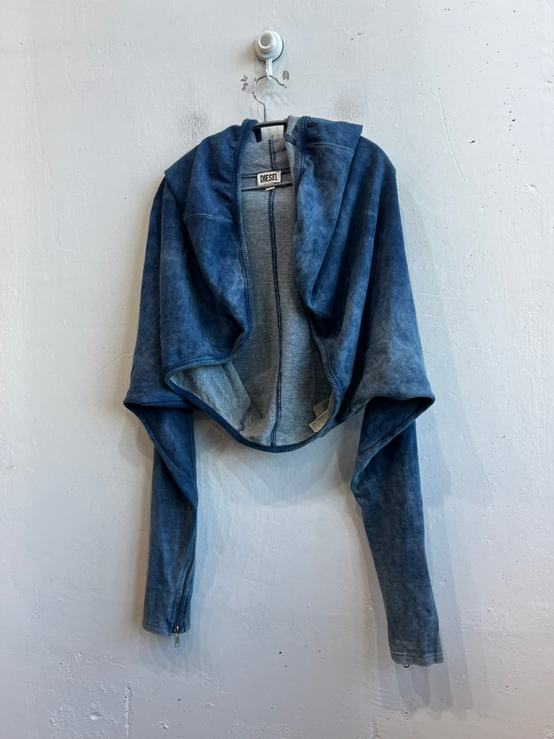DIESEL 크롭 후드 볼레로 가디건 상품이미지1