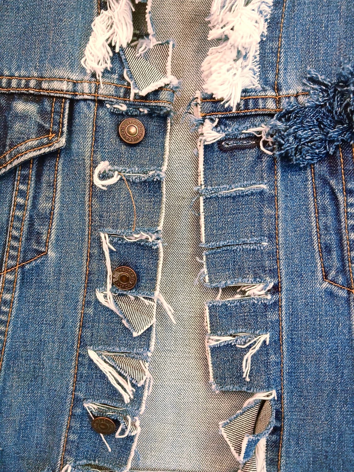 1of1 커스텀 90s 리바이스 디컨스트럭티드 데님 자켓 상품이미지3