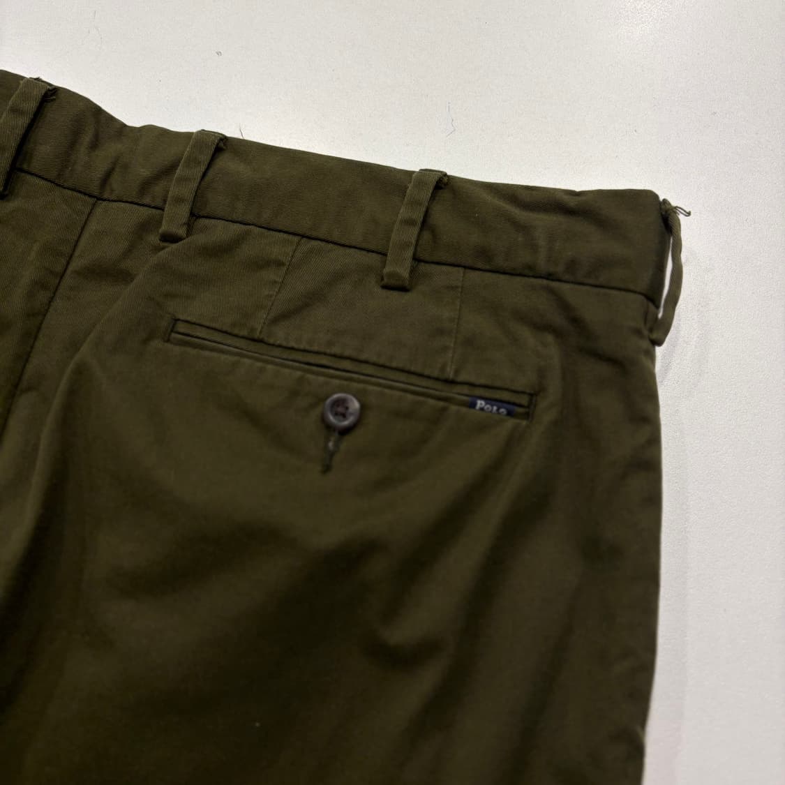 [34x32] 폴로 랄프로렌 카키색 바지 코튼 팬츠 D400 상품이미지3