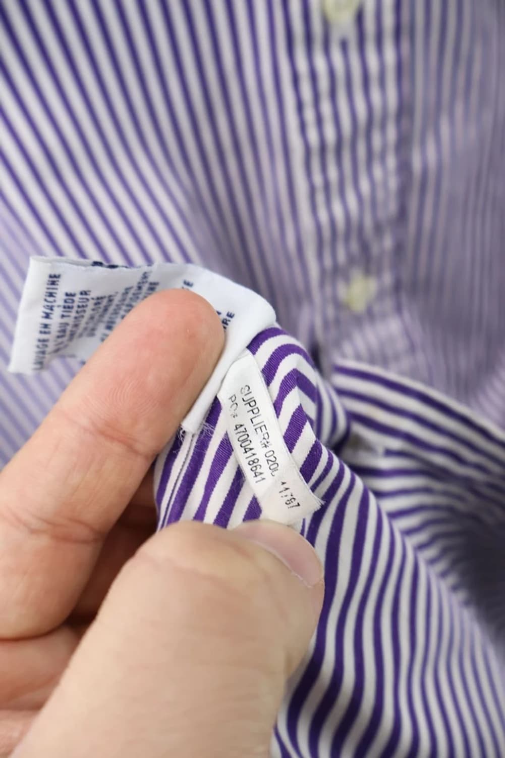 Polo Ralph Lauren Purple Stripe Shirt 상품이미지8