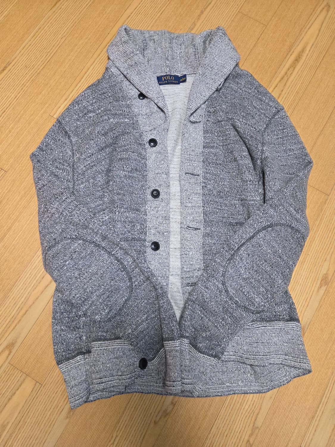 폴로 코튼 숄카라 가디건 L사이즈 상품이미지1