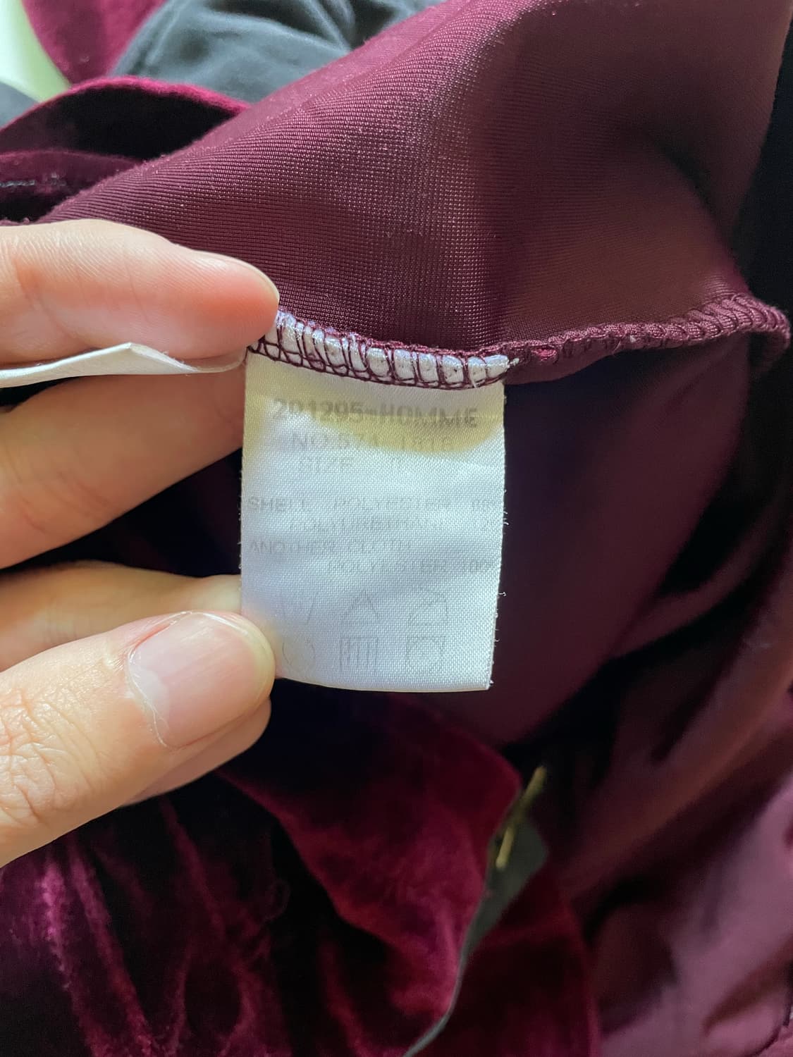 291295=HOMME 벨벳 집업 상품이미지7