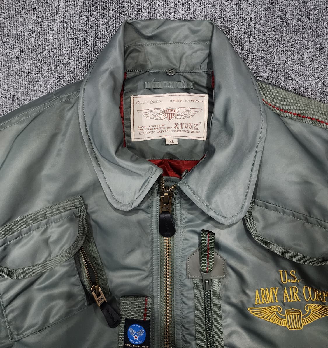 엑스톤즈 US ARMY 파일럿 Ma1 봄버 자켓 XL 상품이미지4