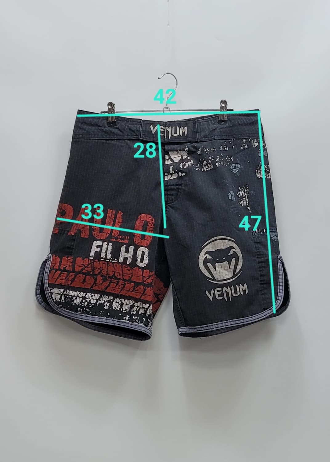 베넘 파울로 필료 주짓수 노기 MMA 파이트 쇼츠 / 남 S 
 상품이미지9