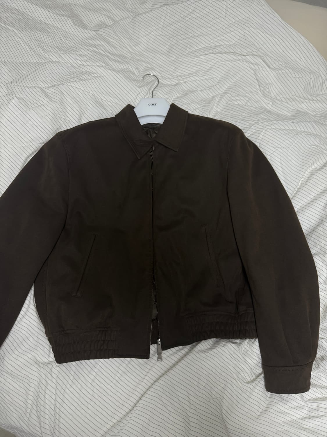 쿠어 페이크 스웨이드 스윙 탑 자켓 상품이미지2