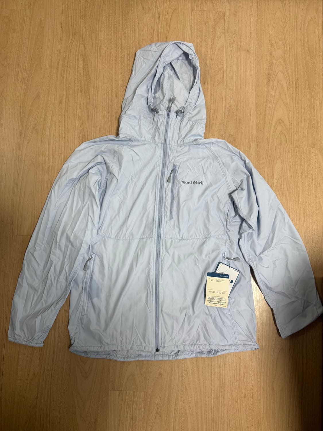 (W) 새상품 몽벨 윈드 블라스트 바람막이 라이트 블루 상품이미지1