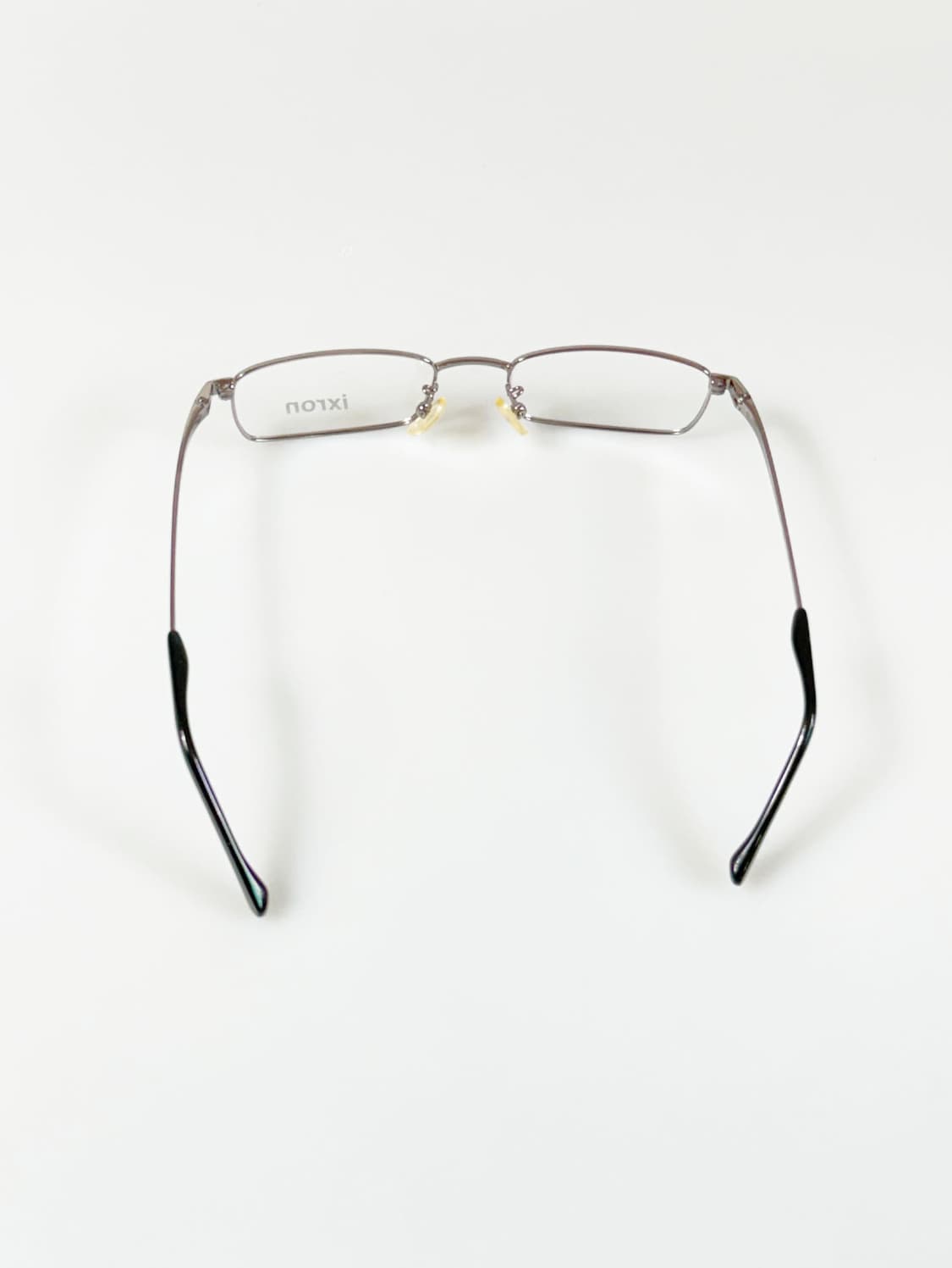 90s IXRON 건메탈 슬림 스퀘어 긱시크 빈티지 안경 상품이미지5