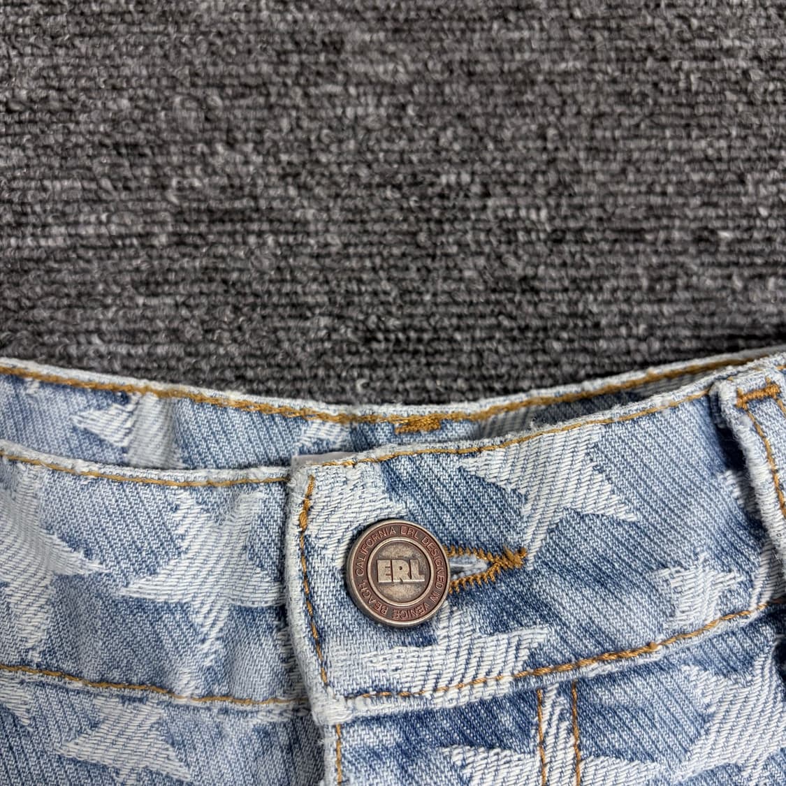 ERL 스타 자카드 데님 버뮤다 쇼츠 상품이미지3