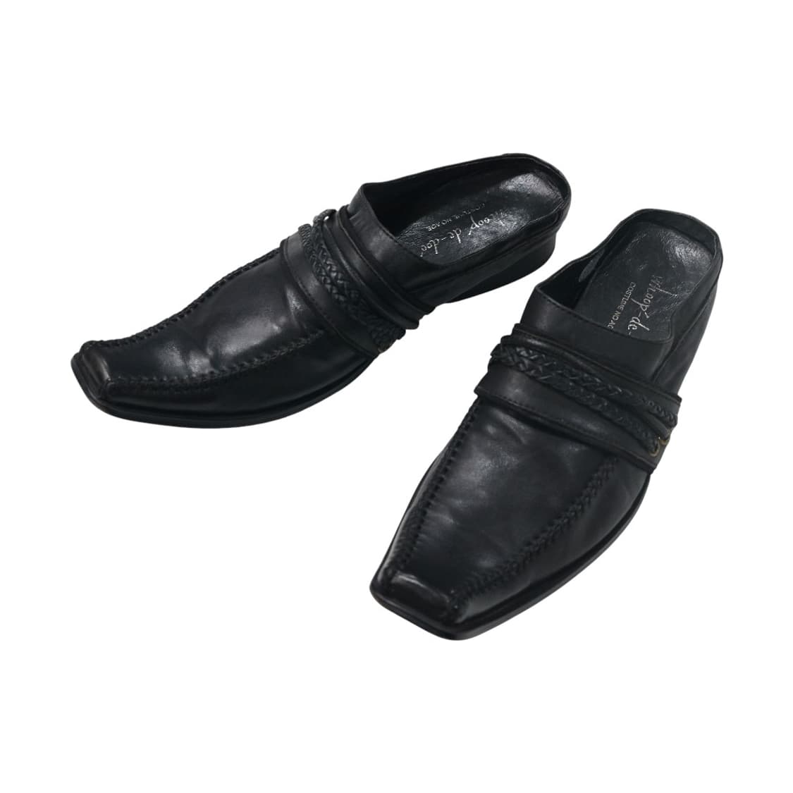 훕데두 스퀘어토 레더 뮬 상품이미지1