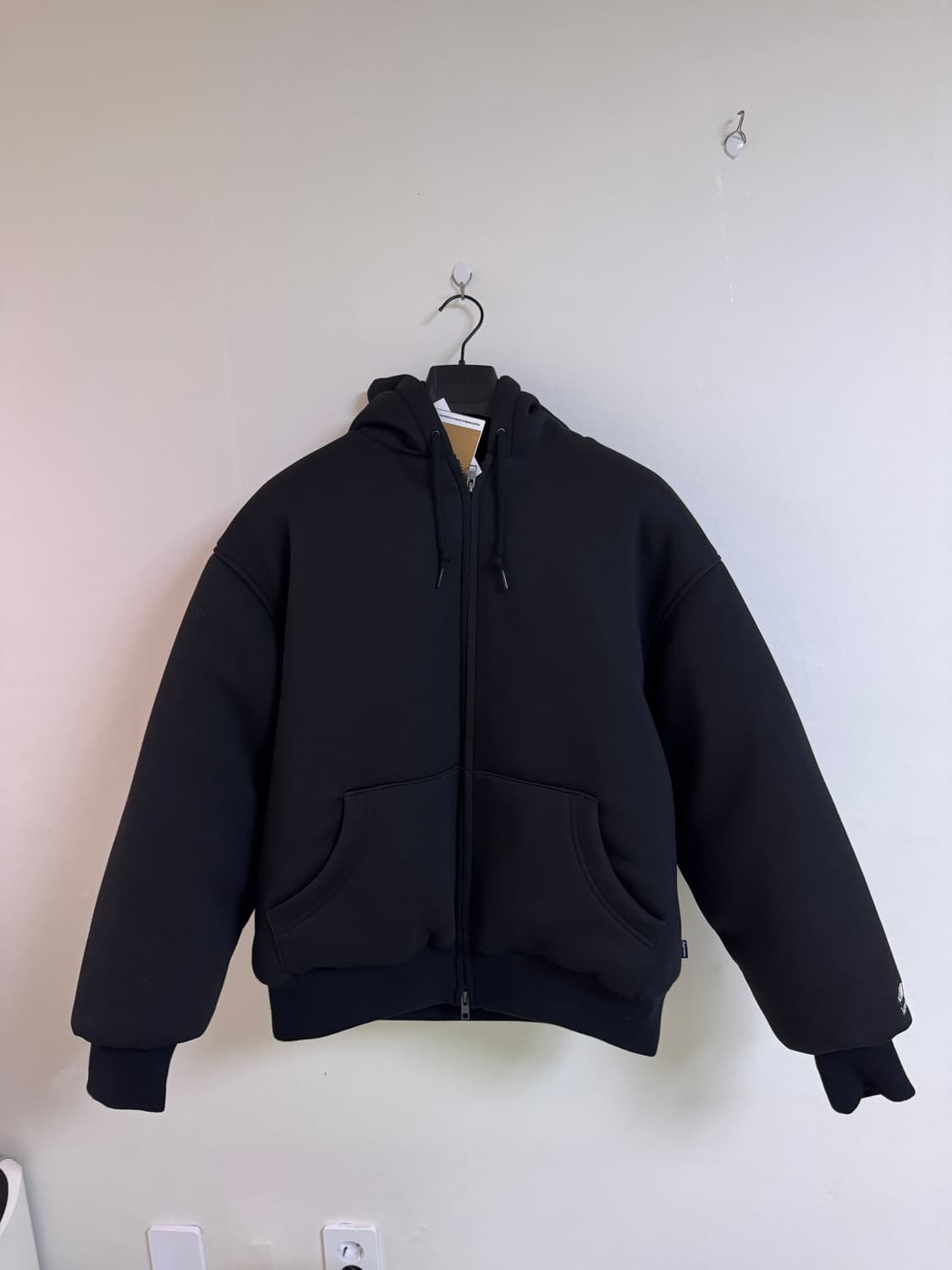 슈프림 노스페이스 다운 필드 집업 후드 패딩 블랙 m 새상품 상품이미지1