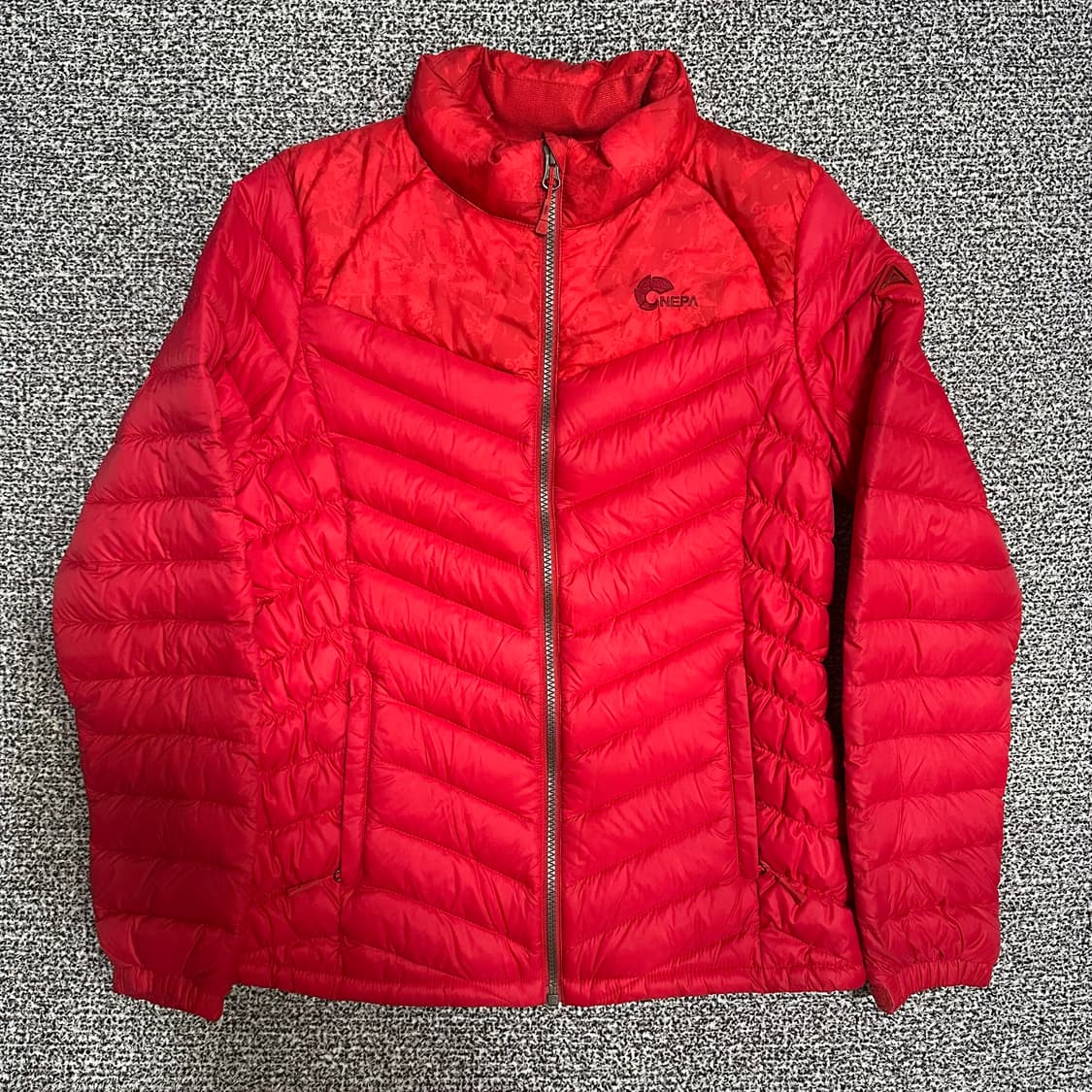 (90) 네파 빨간색 여성 경량패딩 점퍼 상품이미지1