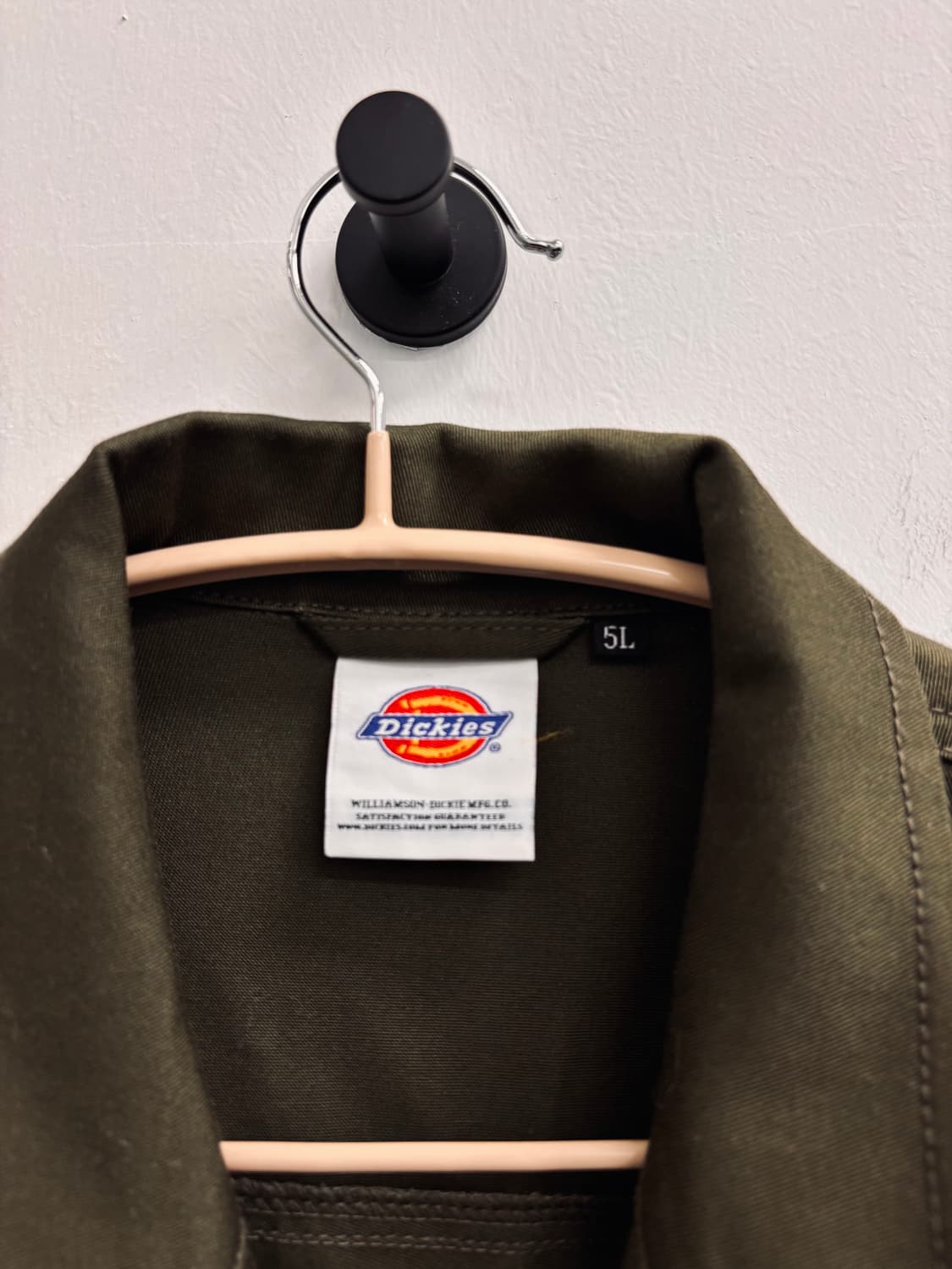 디키즈(Dickies) 밀리터리 테이스트 넉넉한 5L 오버롤 츠나기 카키 상품이미지4