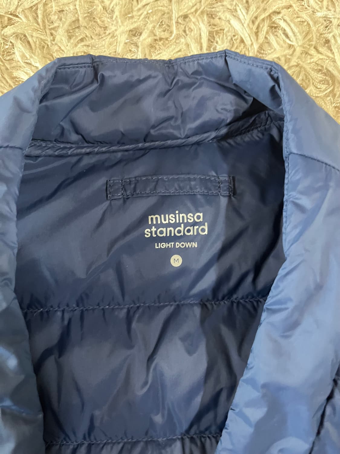 무신사 스탠다드 경량 패딩 가운 네이비 상품이미지2