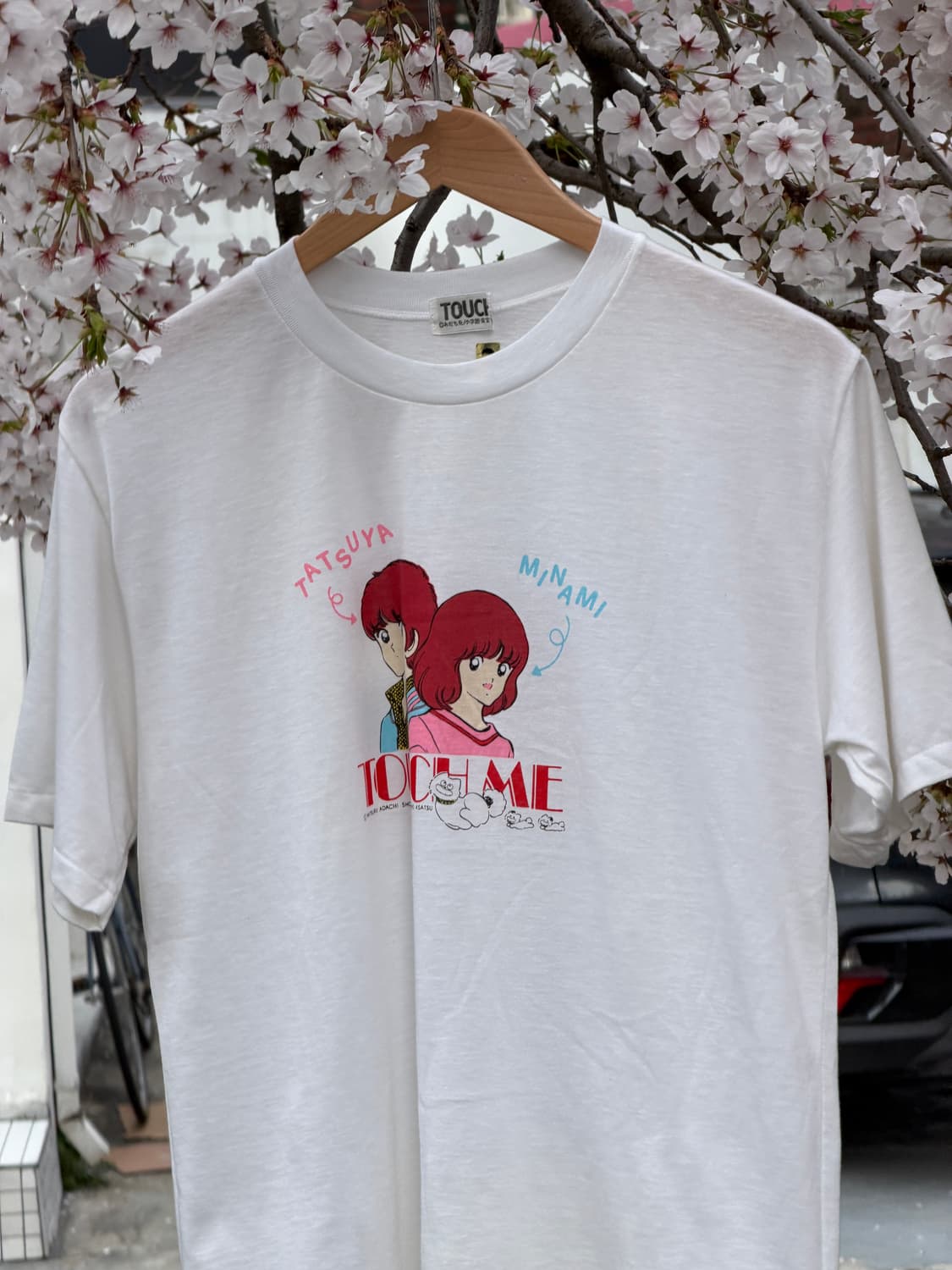 80s TOUCH 아다치 미츠루 애니메 티셔츠 상품이미지2