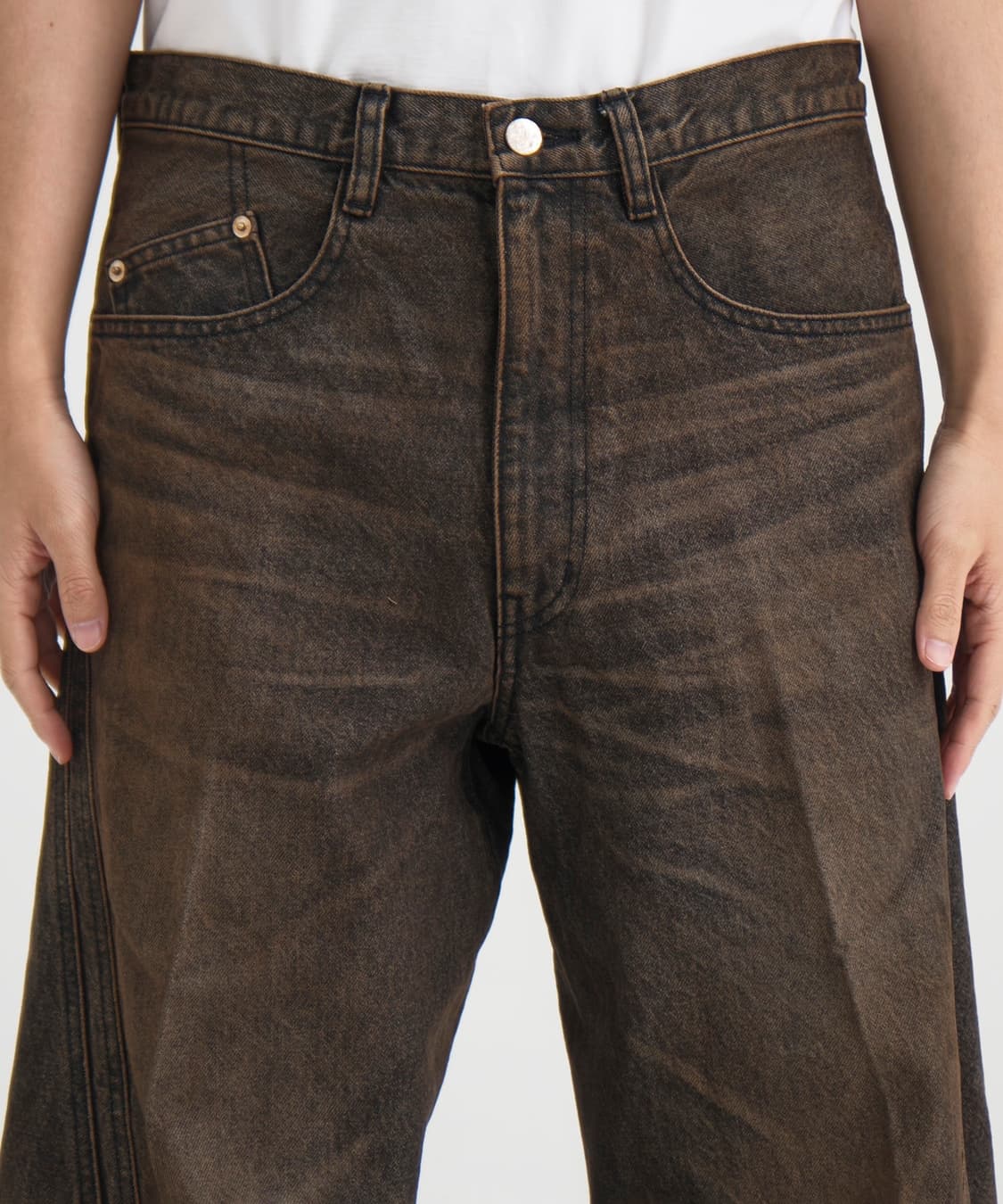 네버포겟 3D 트위스티드 와이드 데님 상품이미지8