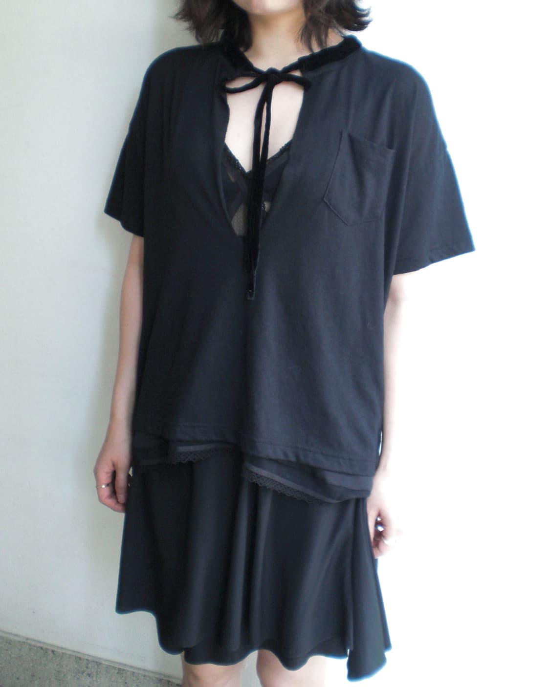 Sacai lace layered top set 상품이미지1