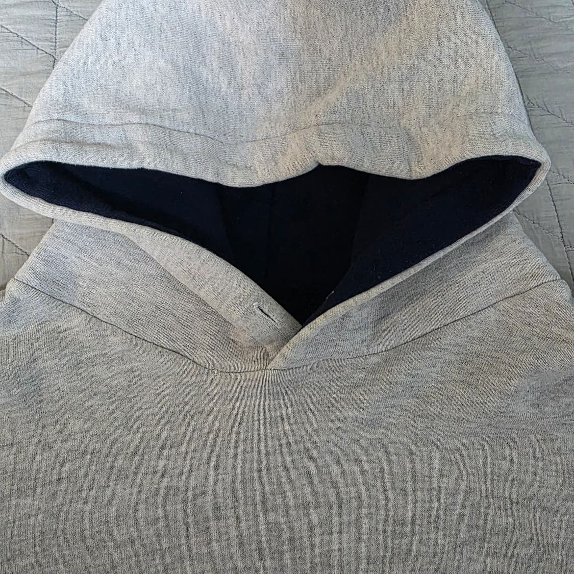 [XL] 90s 빈티지 러셀 애슬레틱 투톤 후드티 그레이/네이비 상품이미지2