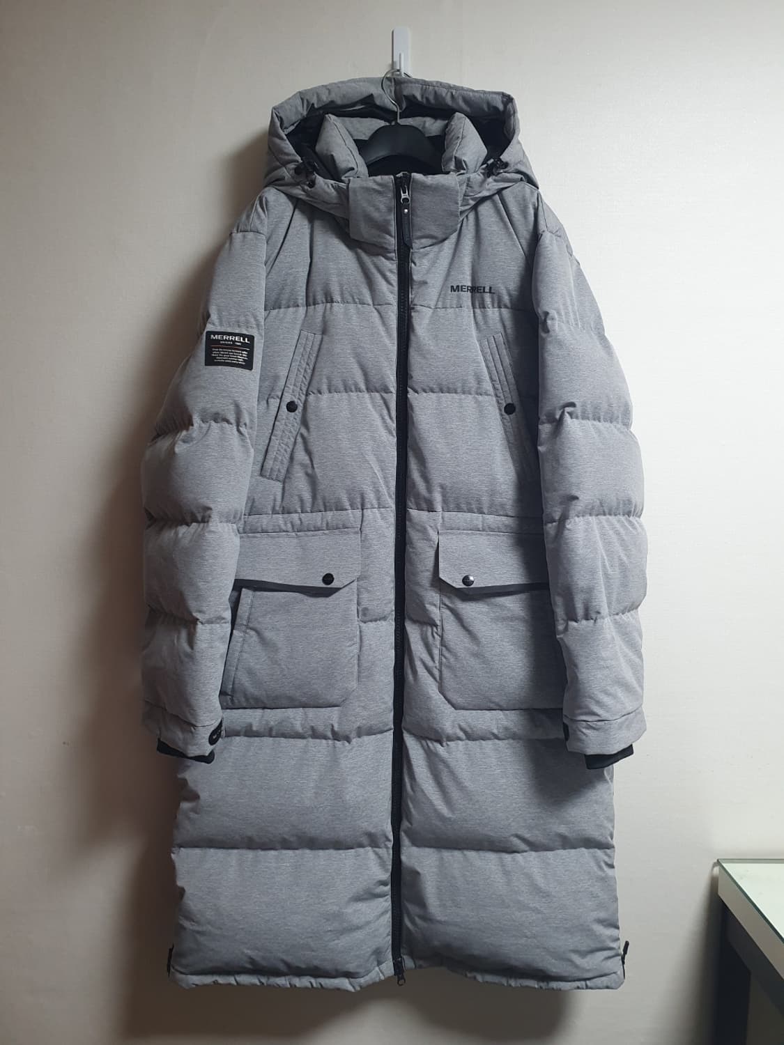 머렐 롱패딩 구스 다운 벤치파카 그레이 110 상품이미지2