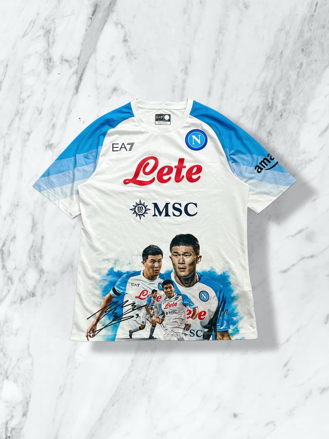 EA7 22-23 김민재 나폴리 페이스 게임 우승 기념 져지 XL 상품이미지1