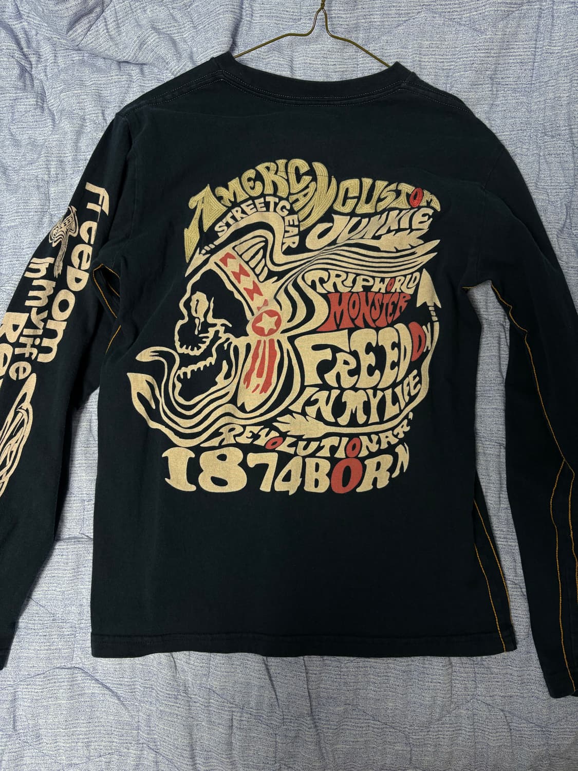 Bike indian printing long sleeve 상품이미지1