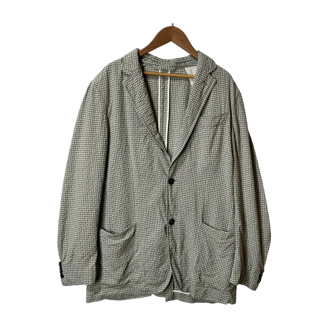 [Ermenegildo Zegna] 에르메네질도 제냐 깅엄 체크 자켓 상품이미지1