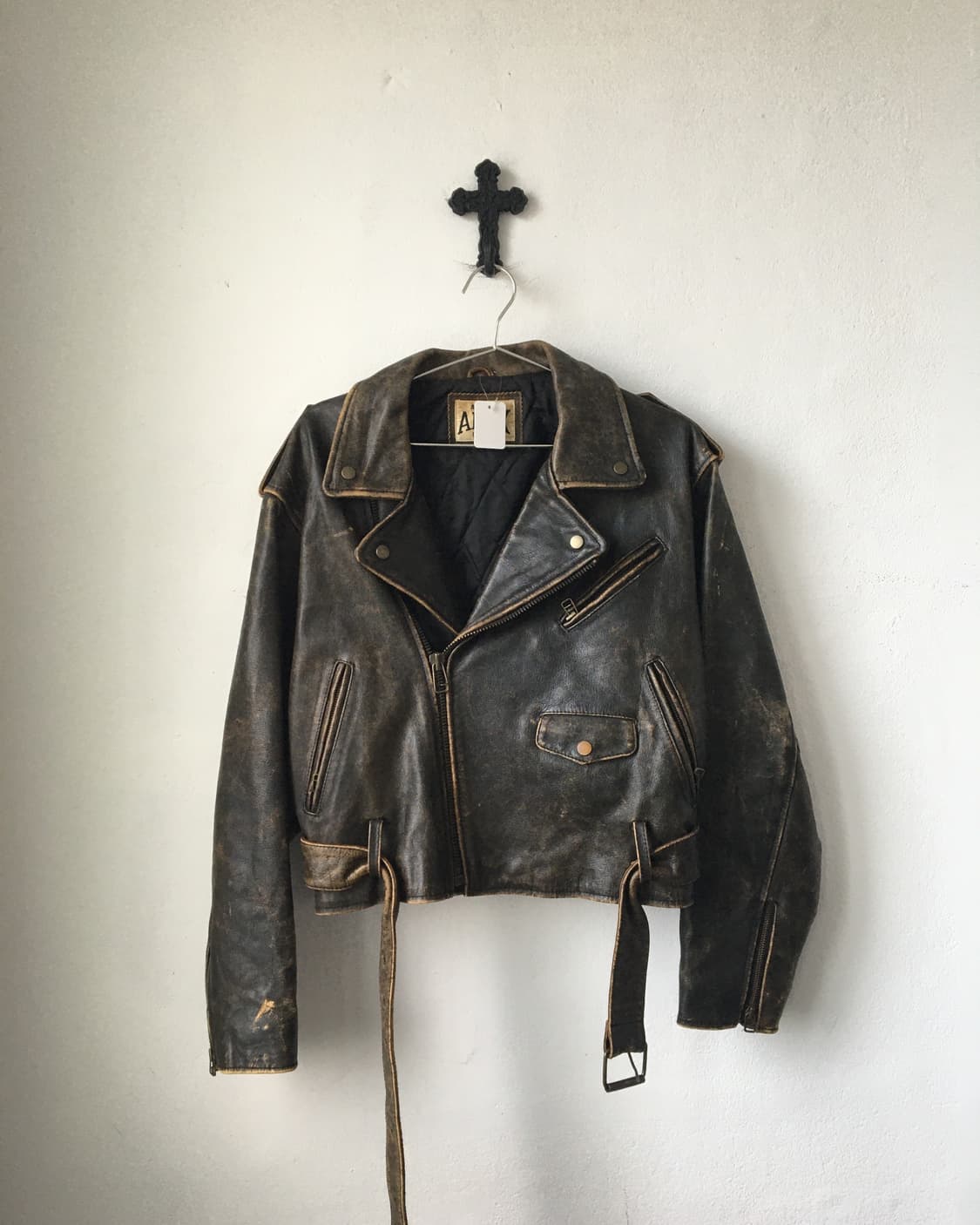 Heavy leather rider jacket 상품이미지2