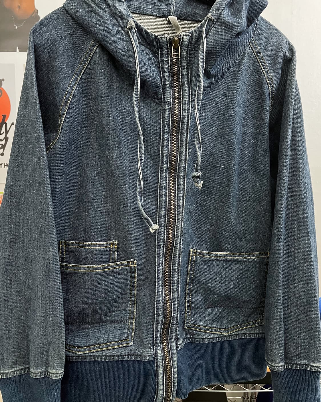 올드 빈티지 데님 후드집업 자켓 상품이미지6