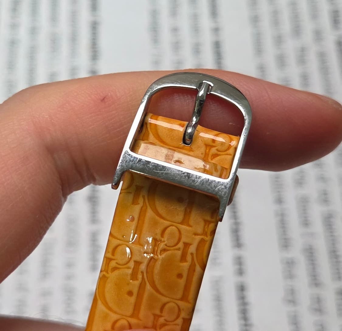 명품 크리스찬 디올 멜리스(마리스) 사각탱크 자개다이얼 쿼츠 여성용  상품이미지7