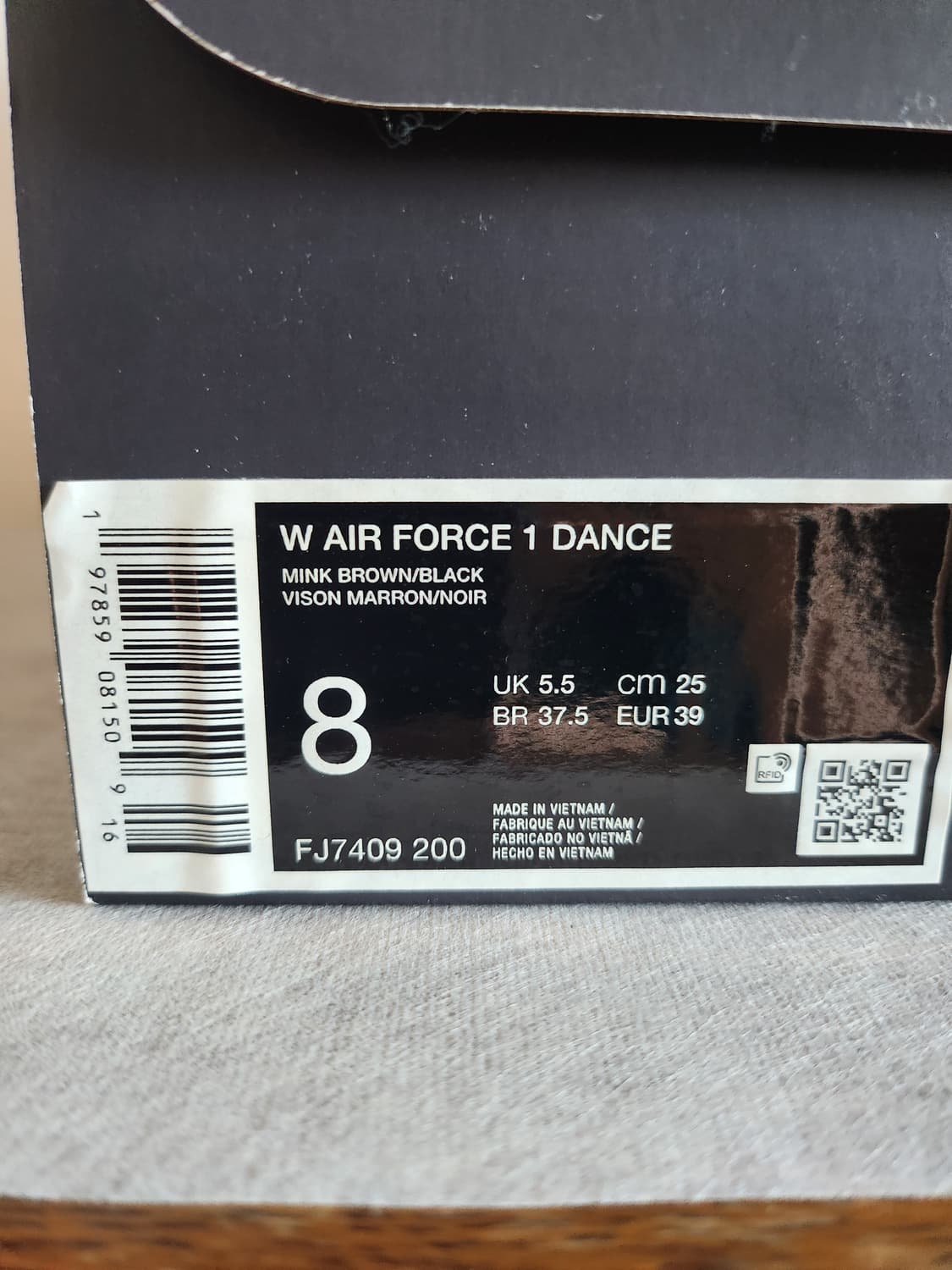 (250) 나이키 에어포스1 댄스 브라운/블랙 FJ7409-200 상품이미지7