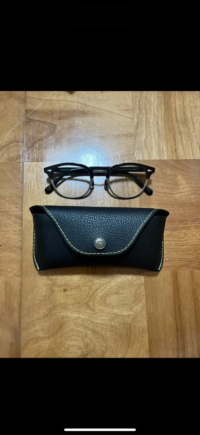 모스콧 렘토쉬 49 블랙/매트 실버 안경 상품이미지1