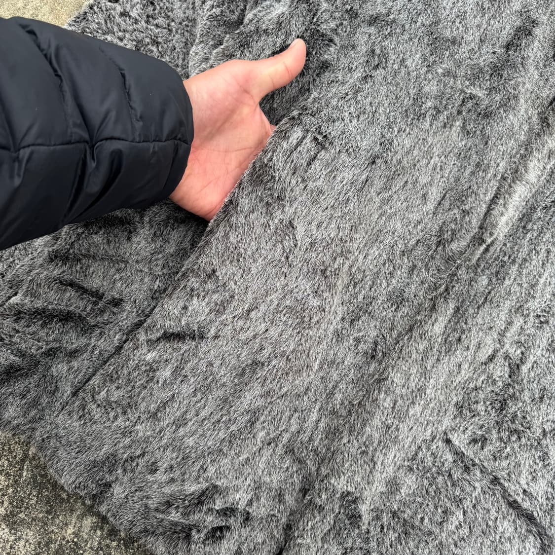 [XL] 90s Emporio Armani 아크릴 퍼 자켓 상품이미지9