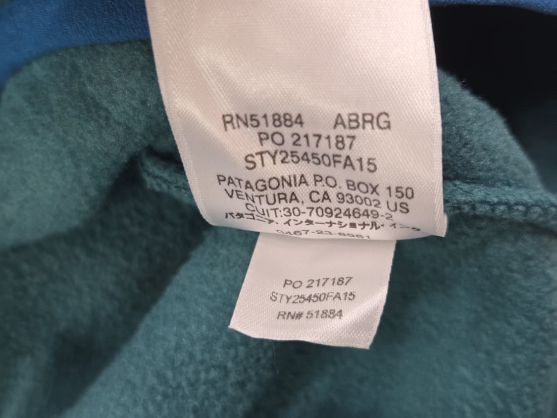 15FW 파타고니아 신칠라 스냅-T 에메랄드/블루 상품이미지4