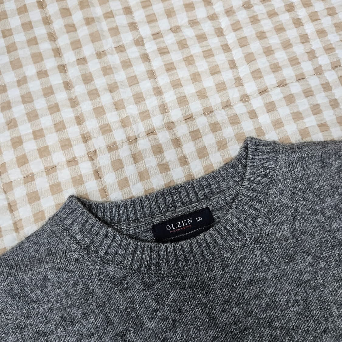 올젠 울 캐시미어 니트 남자100 상품이미지2