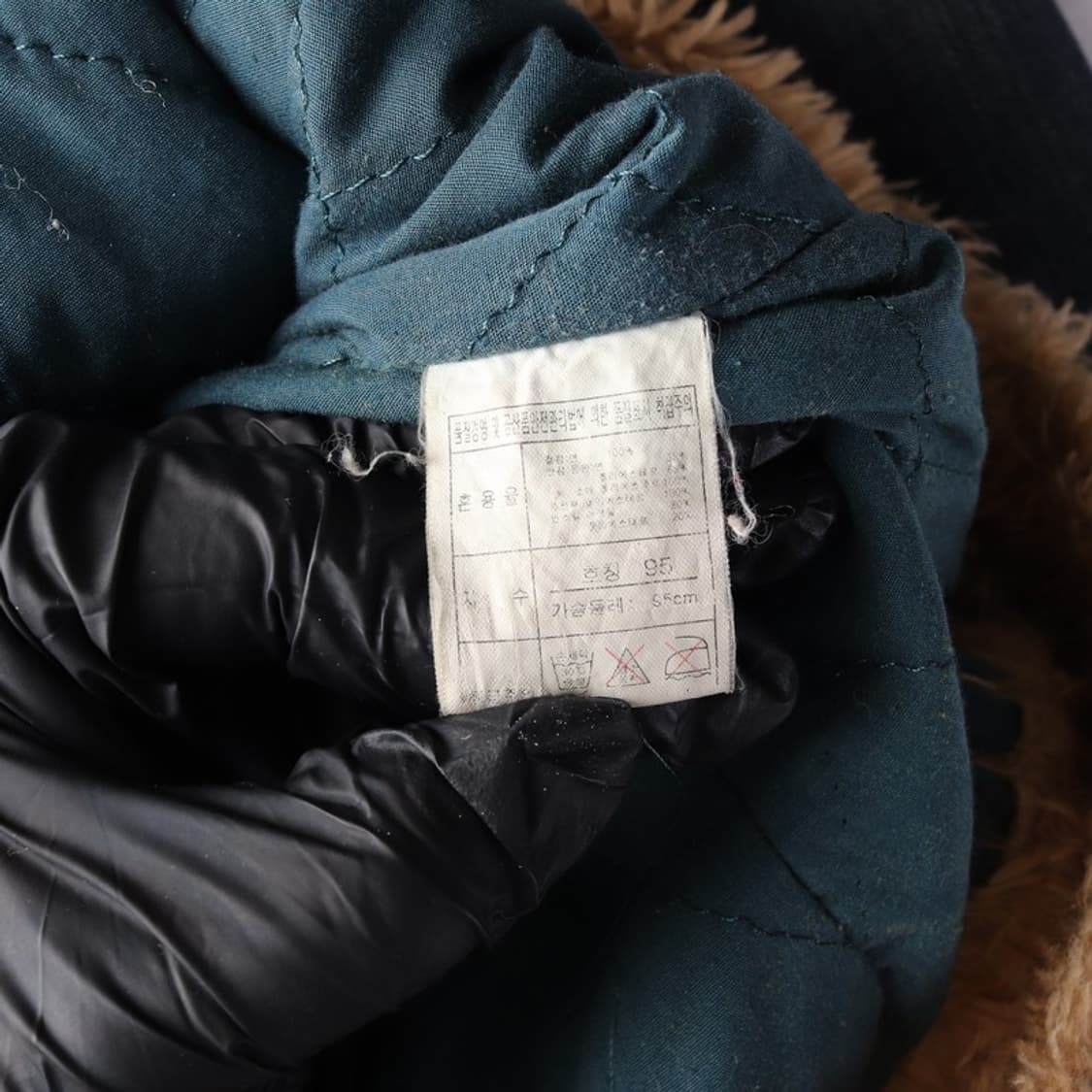 언더우드 퍼 칼라 워싱 데님 트러커 자켓 M 상품이미지7